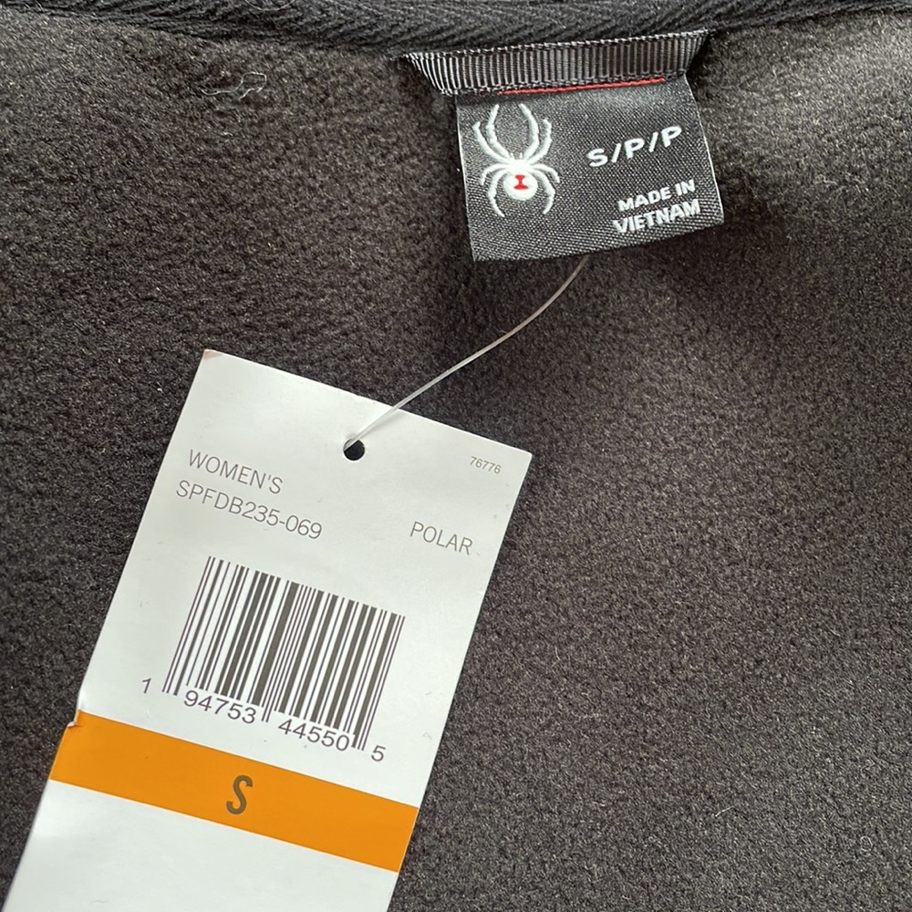 NWT Women’s Spyder Zip Up Hooded Fleece Jacket, Size S - Picture 4 of 9